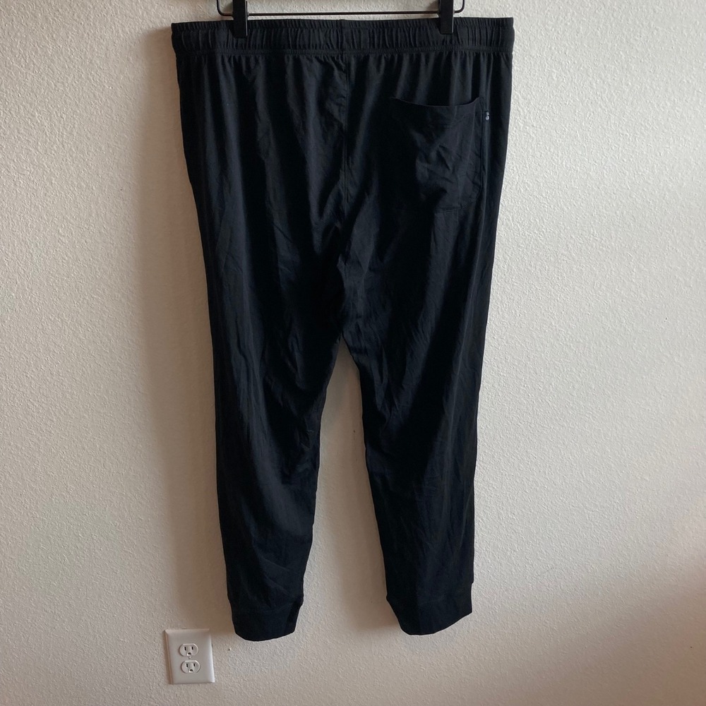 Psycho Bunny Pajama Pants Mens XL Black Pima Cotton Modal Blend Logo Sweatpants - Picture 7 of 12